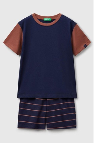 Pamučna pidžama s kratkim rukavima