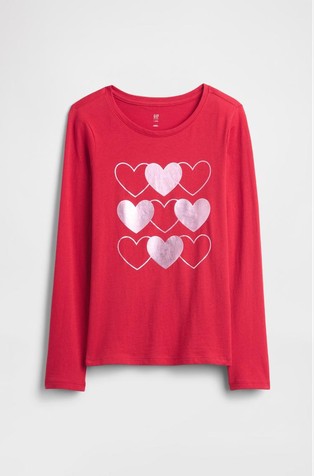 Majica dugih rukava s otiskom za djevojčice