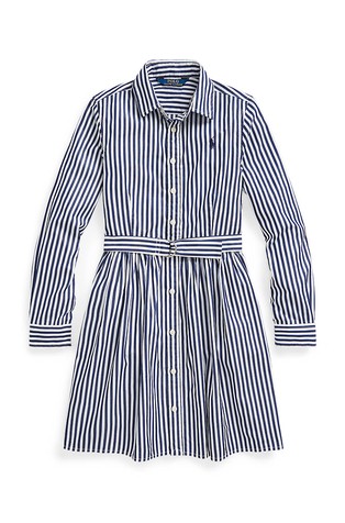 Pamučna košulja-haljina s prugastim uzorkom