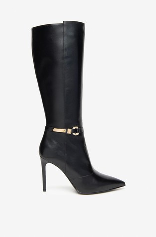 Leather Boots With Heel