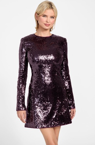 Sequined mini dress