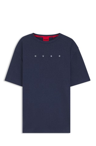 Cotton-blend pyjama T-shirt