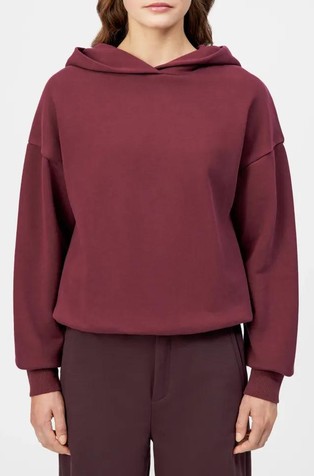 Oversized fit pamučni pulover s kapuljačom