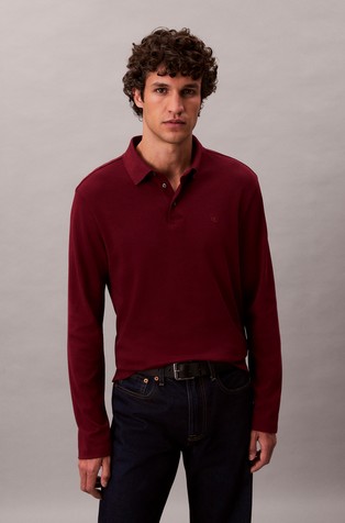 Pamučna polo majica dugih rukava