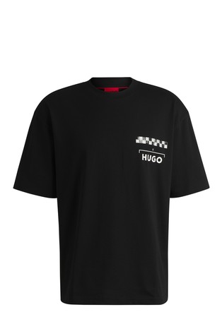 Majica od pamučne jersey tkanine s velikim otiskom straga