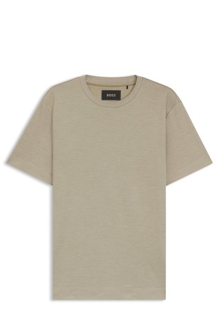 Majica kratkih rukava od merceriziranog pamuka i svile