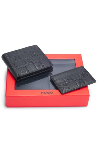 Poklon paket od 2 logo novčanika od nappa kože