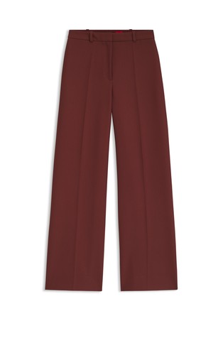 Regular-fit trousers with wide leg