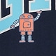 Plava - Tapestry Navy Robots