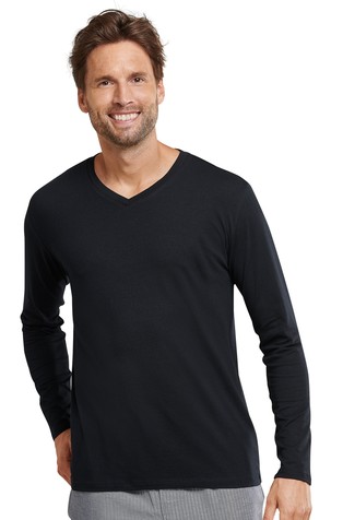 Mix&Relax - Long-sleeved shirt V-neck