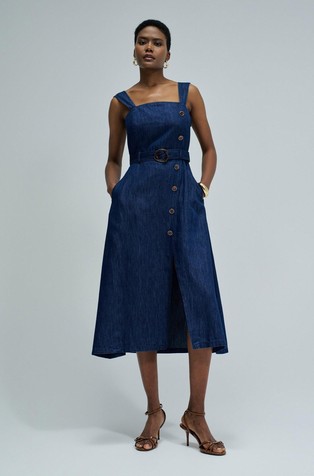 Midi dress in lightdenim