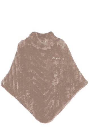 Pončo od umjetnog krzna