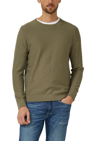 Pleten pulover od strukturirane pamučne pređe