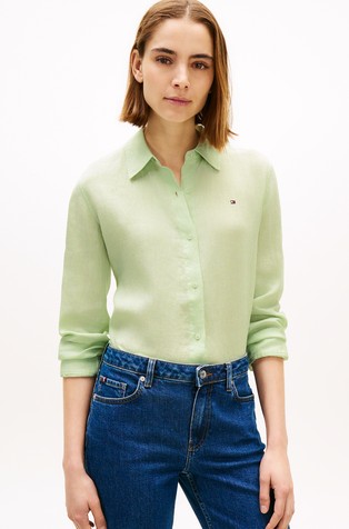 Relaxed fit lanena košulja