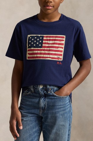 Majica od pamučnog jerseya s motivom zastave