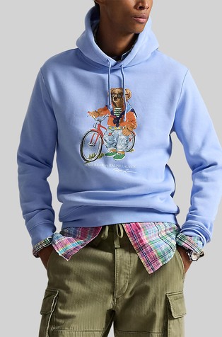 Polo Bear pulover od mješavine pamuka s kapuljačom