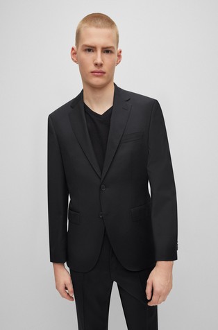 Regular fit sako od djevičanske vune