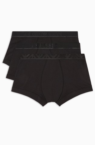 ASV paket od 3 para bokserica od organskog pamuka s logo obrubom