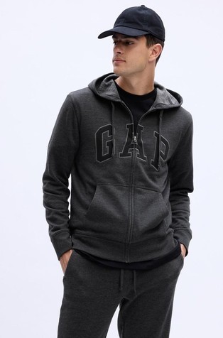 Fleece Logo Zip Hoodie