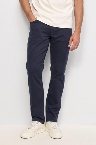 Regular fit trousers jogger in stretch cotton
