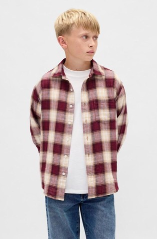 Relaxed karirana košulja za dječake