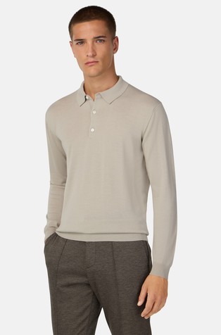 Pletena polo majica od merino vune