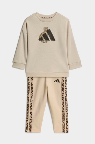 Animal Print 3-Stripes Joggers Set Kids
