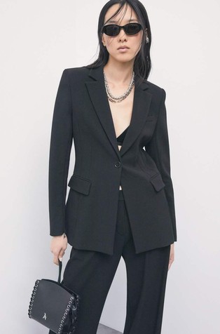 Slim fit sako od rastezljive tkanine