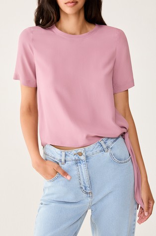 T-shirt with side tie