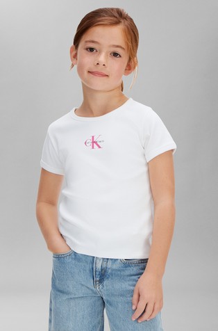 Rebrasta majica s logotipom