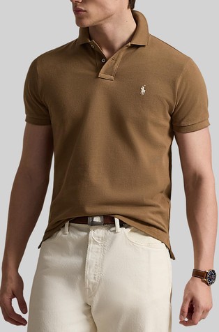Custom Slim Fit Mesh Polo Shirt
