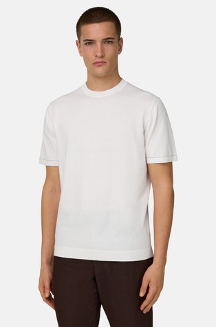 Pletena pamučna majica kratkih rukava