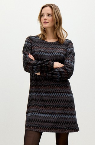 Haljina od jerseya s uzorkom