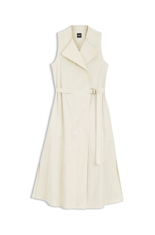 Haljina na preklop od rastezljivog pamuka