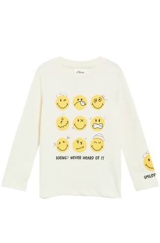 Smiley® majica s otiskom sprijeda i na rukavu