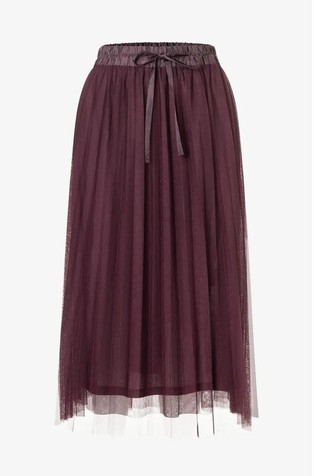 Midi tulle skirt