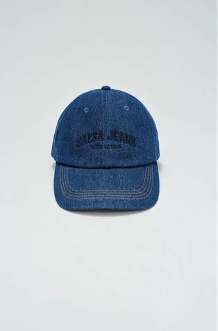 Logo denim cap