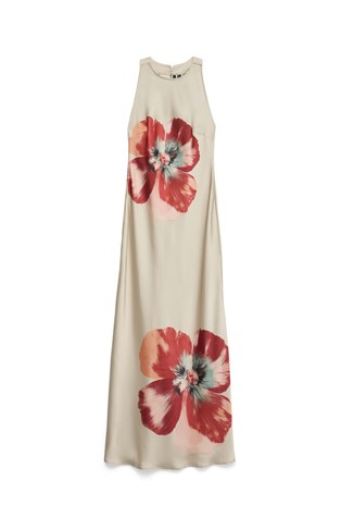 VMREBA long satin dress with print