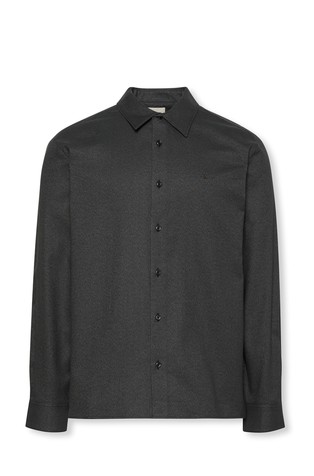 Relaxed fit flanelska košulja s meliranim uzorkom