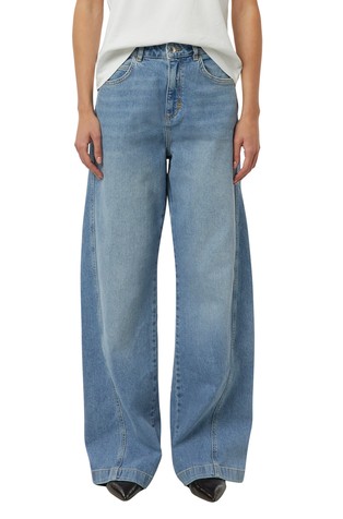 Jeans hlače s visokim strukom i zvonastim nogavicama