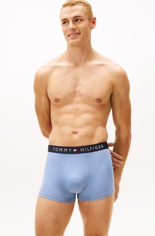 Bokserice od rastezljivog pamuka s logo obrubom