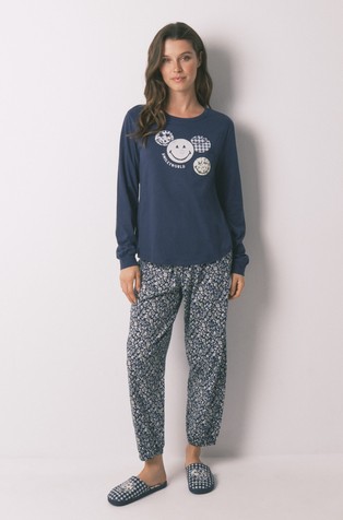 SmileyWorld® pamučna pidžama dugih rukava