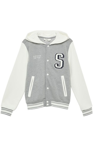 College pulover s kapuljačom i raznobojnim blokovima