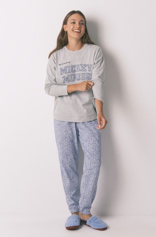 Mickey Mouse pamučna pidžama dugih rukava