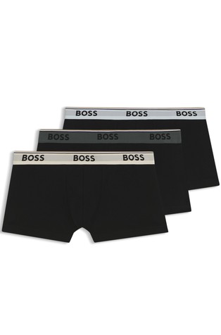 Paket od 3 para bokserica od rastezljivog pamuka s logo obrubom