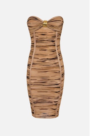 Jersey haljina s tigrastim uzorkom