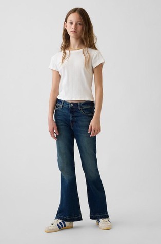Jeans hlače sa zvonastim nogavicama za djevojčice