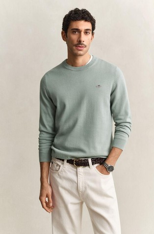 Pleten pamučni pulover