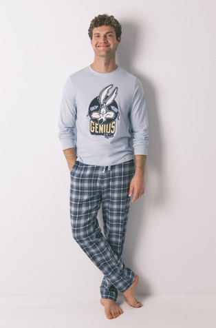 Coyote long cotton pyjamas
