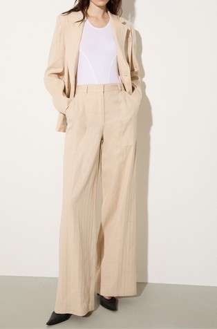 Linen and cotton trousers
